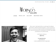 Tablet Screenshot of alfonsosalon.com